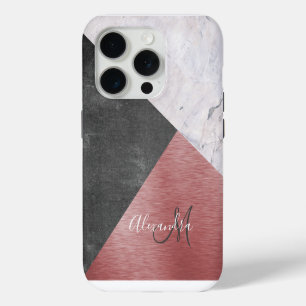 Rose Gold, Chalkboard & Marble - Ajouter Monogramm