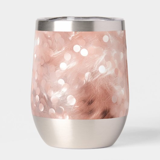 Rose Gold Cheetah Monogramme (Arrière)