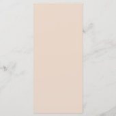 Rose Gold Chic Plat Menu (Achterkant)