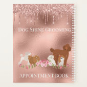 Rose Gold Chien Grooming Parties scintillant pour  (Dos)