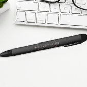 Rose Gold Circle Salon Logo Zwarte Inkt Pen