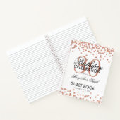 Rose Gold Confetti Blanc 30e anniversaire Livre d' (Intérieur)
