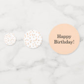 Rose Gold Confetti fête d'anniversaire (Derrière)