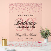 Rose Gold Confetti Parties scintillant 30e anniver (Mariage)