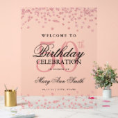Rose Gold Confetti Parties scintillant 50e anniver (Mariage)