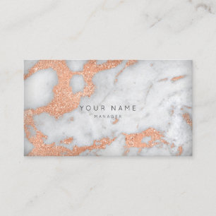 Rose Gold Copper Grey Carrara Marbre Rendez-vous