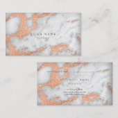 Rose Gold Copper Grey Carrara Marbre Rendez-vous (Devant / Derrière)