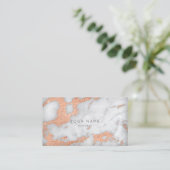 Rose Gold Copper Grey Carrara Marbre Rendez-vous (Debout devant)