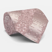 Rose Gold Cravate de Parties scintillant moderne C (Roulé)