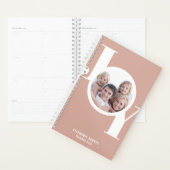 Rose Gold Custom Photo 2023 Planner (Devant avec enveloppe)
