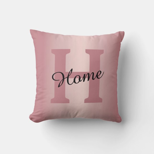 Rose Gold Custom Throw Pillow Kussen (Voorkant)