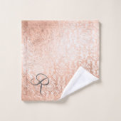 Rose Gold Damassé Monogrammé (Gant de toilette)