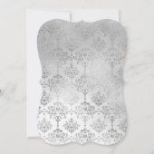 Rose Gold Diamond Damask Sweet 16 Invitation (Dos)