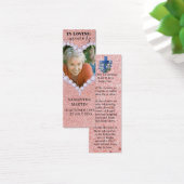 Rose Gold Diamonds Photo Memorial Funeral Signet (Bureau)