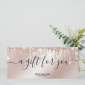 Rose Gold Drift Certificat cadeau Carte cadeau ajo (Debout devant)