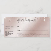 Rose Gold Drift Certificat cadeau Carte cadeau ajo (Dos)