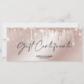 Rose Gold Drift Certificat cadeau Carte cadeau ajo (Devant)