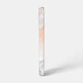 Rose Gold Dust on White Marble Samsung Galaxy Hoesje (Linkerkant)