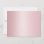 Rose Gold Elegant Main Script Nom Modèle texte (Dos)