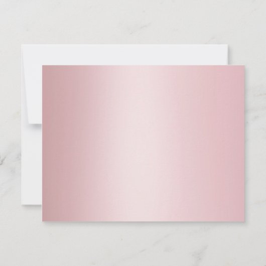 Rose Gold Elegant Main Script Nom Modèle texte (Dos)
