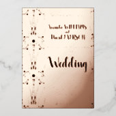Rose GOLD - Élégant mariage, véritable invitation (Recto)