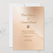 Rose Gold Elegant Wedding Invitation (Devant)