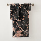 Rose Gold en feuille sur Marbre Noir (En situation)