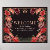 Rose Gold Enchanted Garden Affiche de bienvenue de (Devant)