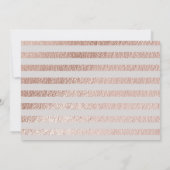 Rose Gold et Gris Minimal Photo Save The Date (Dos)