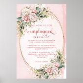 Rose Gold Eucalyptus Greenery Unplugged Poster (Devant)
