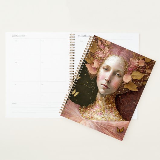 Rose Gold Fairy Fae Femme Imaginaire Art (Devant avec enveloppe)