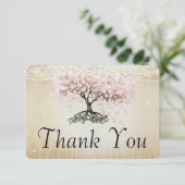 Rose Gold Fairy Lights Heart Leaf Tree Merci (Debout devant)