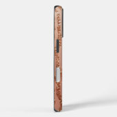 Rose Gold Faux Bois iPhone 16 Coque (Verso / Droite)
