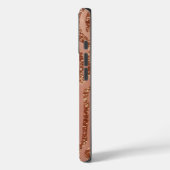 Rose Gold Faux Bois iPhone 16 Coque (Verso / Gauche)