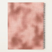 Rose Gold Faux Foil Coiffure Rendez-vous Livre (Dos)