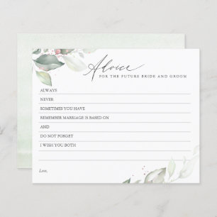 Rose Gold Feuilles verdure Elégante carte conseil