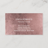 Rose Gold Fitness 10 Classe Pass Fidélité (Dos)