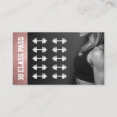 Rose Gold Fitness Trainer 10 Classe Pass Fidélité (Devant)