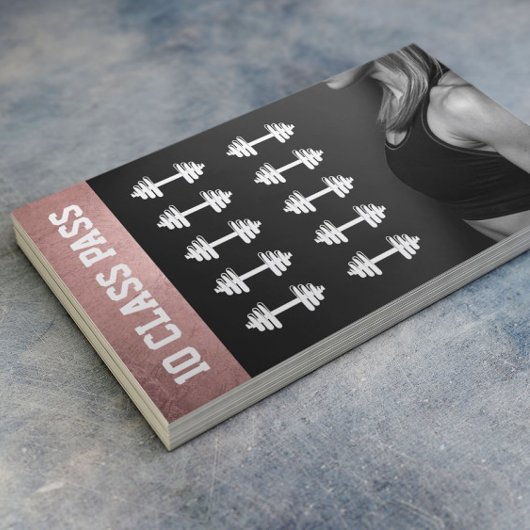 Rose Gold Fitness Trainer 10 Classe Pass Fidélité