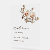 Rose Gold Fleurs 3D Mariage (Angle)