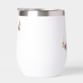 Rose Gold Floral Butterfly Custom Text (Droite)