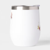 Rose Gold Floral Butterfly Custom Text (Gauche)