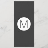 Rose Gold Floral et Navy Blue Wedding Programmes (Dos)