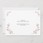 Rose Gold Foil Bachelorette Invitations Floral (Dos)