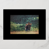 Rose Gold Foil Confetti Engagement Invitation (Verso)