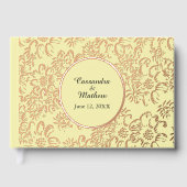 Rose Gold Foil Daisées Floral Jaune Mariage (Recto)