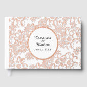 Rose Gold Foil Daisies Floral Blanc Mariage (Recto)