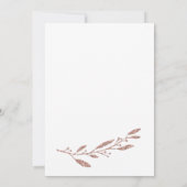 Rose Gold Foil Effect Wedding Invitation (Dos)