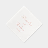 Rose Gold Foil Mariage personnalisé Cocktail (Droite)