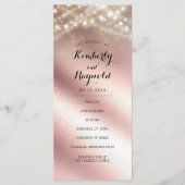 Rose Gold Foil Parties scintillant Programmes de m (Devant)
